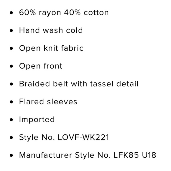 Lovers + Friends Darine Crochet Cardigan NWT - Picture 6 of 6